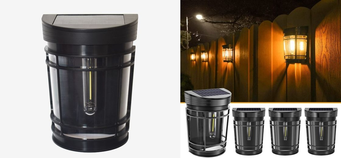 डेकोरेटिव लैंडस्केप सोलर गार्डन लाइट्स एलईडी आउटडोर वाटरप्रूफ एंबियंट वॉल लाइट