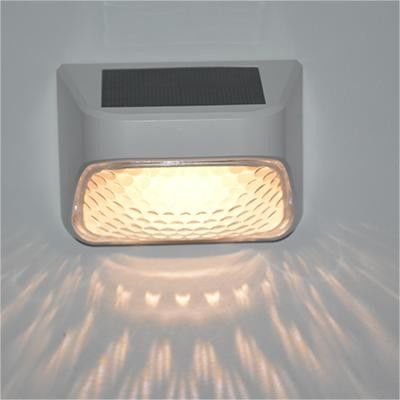 एबीएस सौर ऊर्जा संचालित उद्यान रोशनी एलईडी 150mA 6 पीसी आउटडोर बाड़ यार्ड के लिए