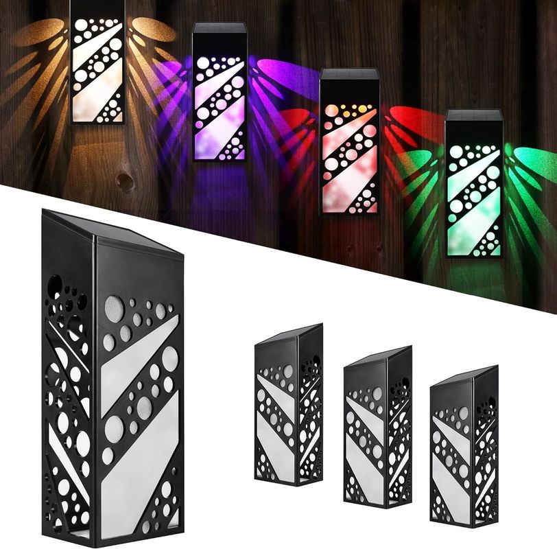 IP65 वाटरप्रूफ सोलर पावरड वॉल लाइट्स फॉर लैंडस्केप डिजाइन गार्डन बाड़ और अधिक