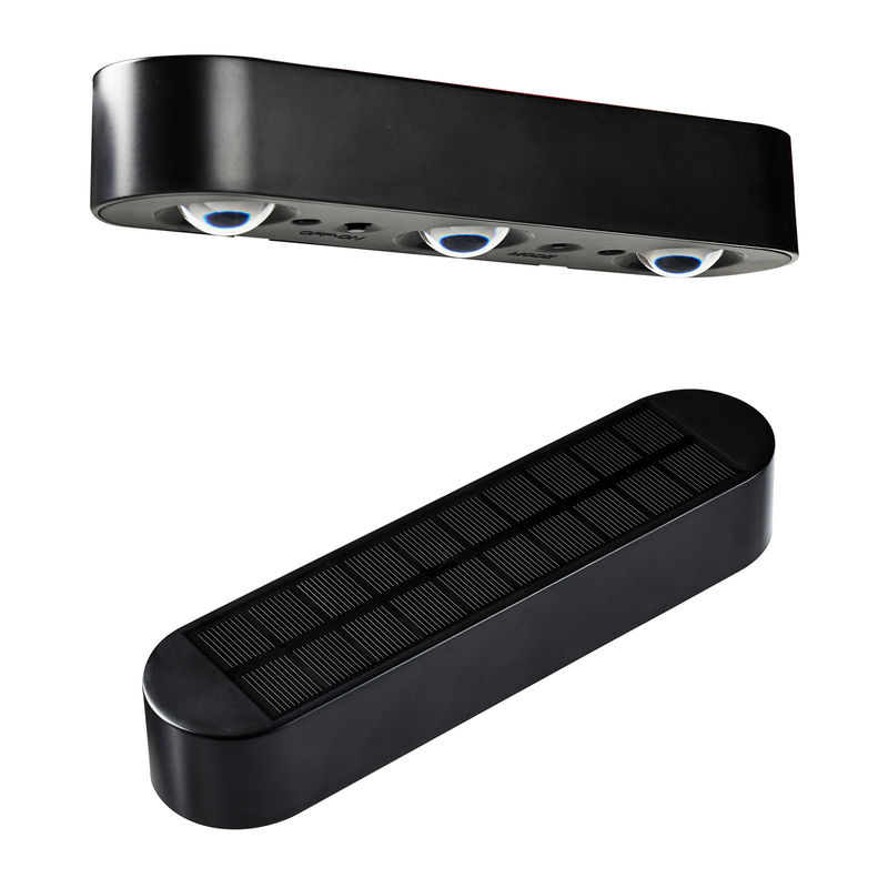 सौर पैनल मोनोक्रिस्टलीय सिलिकॉन 5V / 220MA बाहरी सजावटी सौर रोशनी काले रंग में