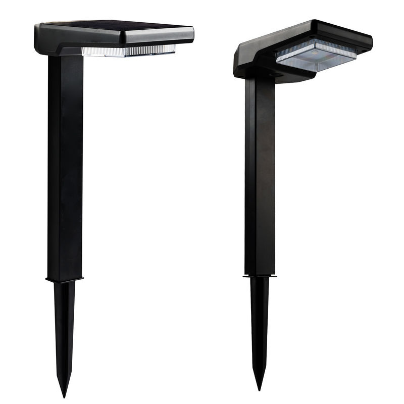 मोनोक्रिस्टलीय सिलिकॉन सौर पैनल और 1200mA बैटरी क्षमता के साथ 100LM आउटडोर सौर उद्यान रोशनी