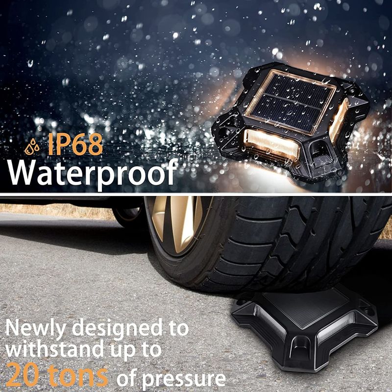 आईपी 68 जलरोधक सौर एलईडी डेक लाइट्स आउटडोर सजावटी सौर स्टेप डॉक लैंप