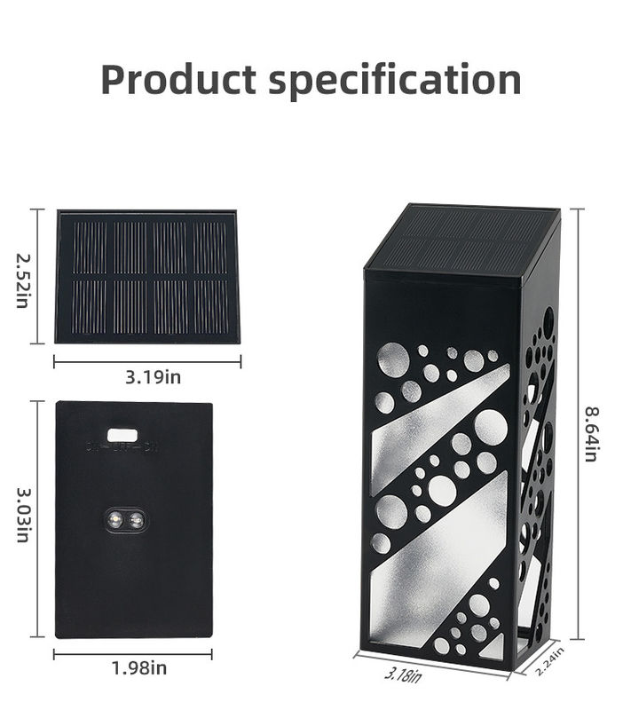 आईपी 68 जलरोधक सौर एलईडी डेक लाइट्स आउटडोर सजावटी सौर स्टेप डॉक लैंप