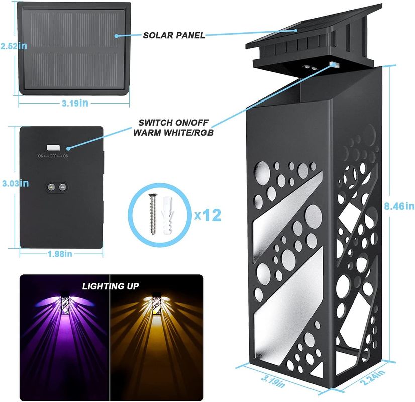 आईपी 68 जलरोधक सौर एलईडी डेक लाइट्स आउटडोर सजावटी सौर स्टेप डॉक लैंप