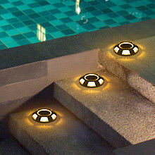 एल्यूमीनियम आउटडोर सौर एलईडी लैंडस्केप डॉक लाइट सजावटी सौर डेक लाइट गार्डन लॉन के लिए