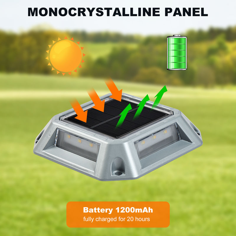 एल्यूमीनियम सौर डॉक लाइट्स सेट के साथ स्क्रू इंस्टॉलेशन के लिए उज्ज्वल आउटडोर पथ