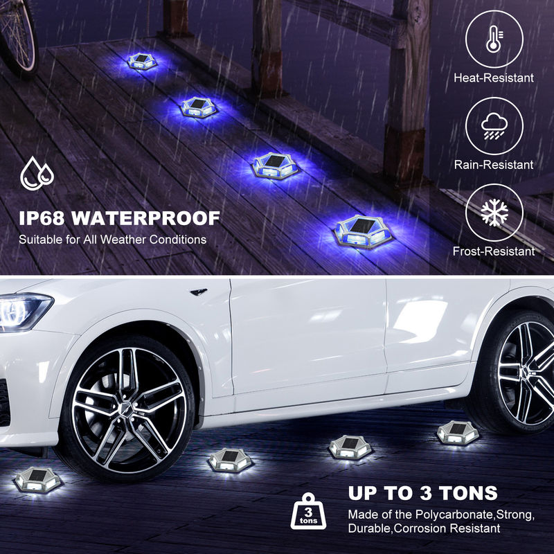 एल्यूमीनियम सोलर डॉक लाइट IP68 वाटरप्रूफ 20 लुमेन चमक -20°C~60°C कार्य तापमान