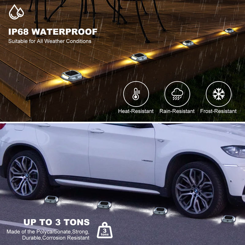 एल्यूमीनियम सोलर डॉक लाइट 140g पेंच स्थापना -20°C~60°C बुल/कोल्ड व्हाइट 2V वोल्टेज