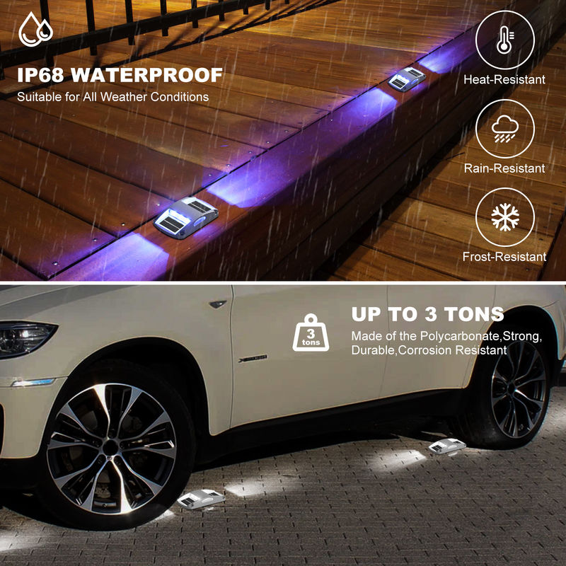 सौर डॉक लाइट स्क्रू इंस्टॉलेशन ब्लू/कोल्ड व्हाइट एलईडी -20.C~60.C कार्य तापमान सौर संचालित 150g