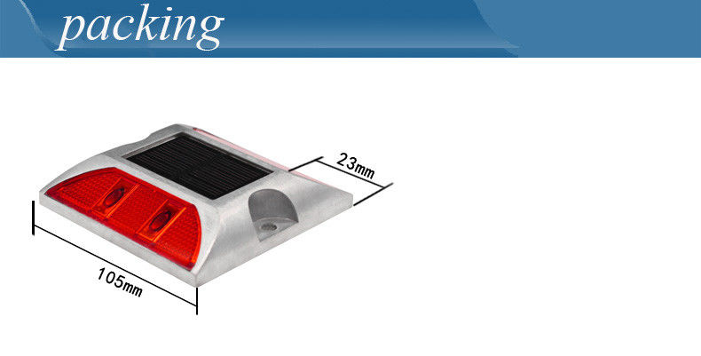 प्रतिबिंबित चमकती सौर एलईडी रोड मार्कर लाइट स्टड लैंप चमकती सौर रोड स्टड