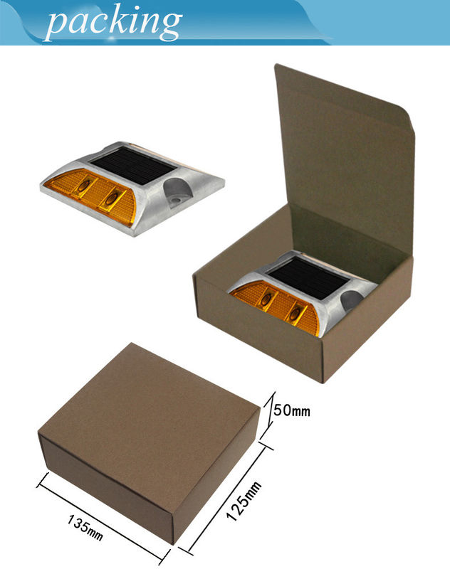 प्रतिबिंबित चमकती सौर एलईडी रोड मार्कर लाइट स्टड लैंप चमकती सौर रोड स्टड