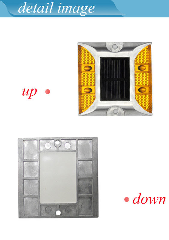 प्रतिबिंबित चमकती सौर एलईडी रोड मार्कर लाइट स्टड लैंप चमकती सौर रोड स्टड