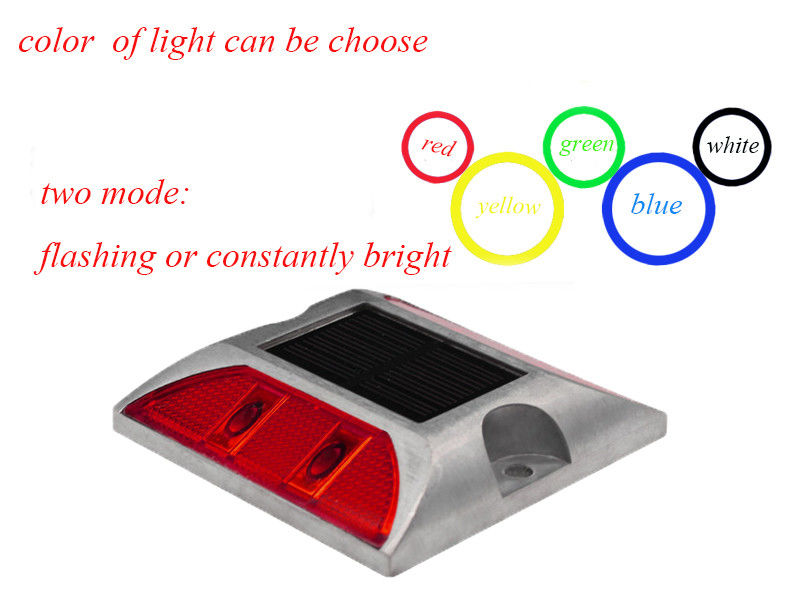 प्रतिबिंबित चमकती सौर एलईडी रोड मार्कर लाइट स्टड लैंप चमकती सौर रोड स्टड