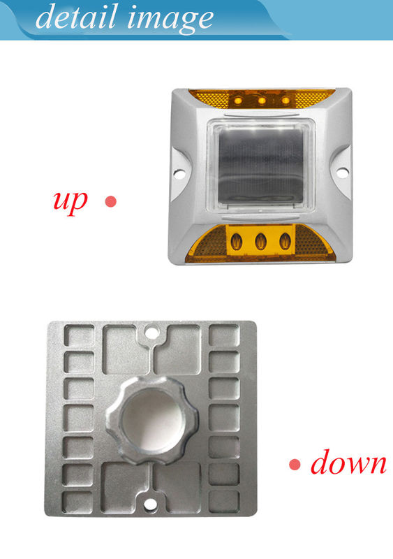 अत्यधिक तापमान के लिए सफेद/पीला/लाल/बुले/हरे रंग के सौर ऊर्जा से चलने वाले सड़क मार्कर