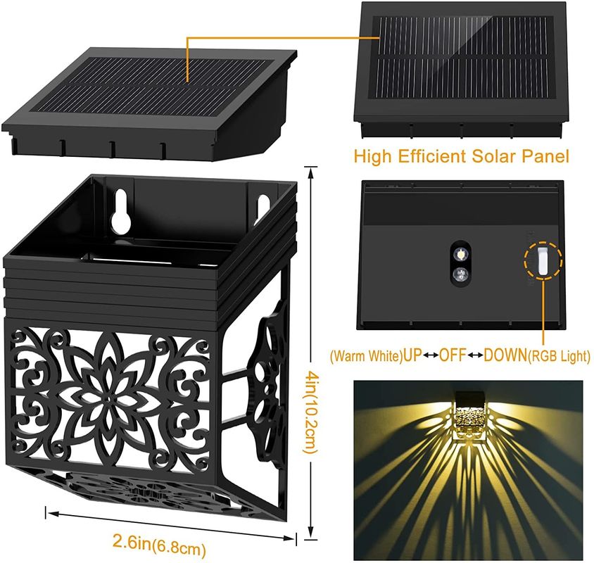 165g जलरोधक सौर डेक लाइट्स स्क्रू माउंट सौर डॉक लाइट आउटडोर प्रकाश व्यवस्था के लिए