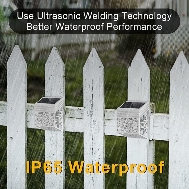 165g जलरोधक सौर डेक लाइट्स स्क्रू माउंट सौर डॉक लाइट आउटडोर प्रकाश व्यवस्था के लिए