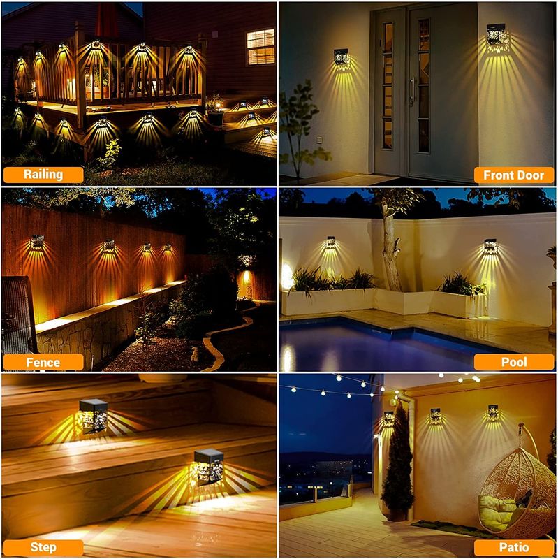 165g जलरोधक सौर डेक लाइट्स स्क्रू माउंट सौर डॉक लाइट आउटडोर प्रकाश व्यवस्था के लिए