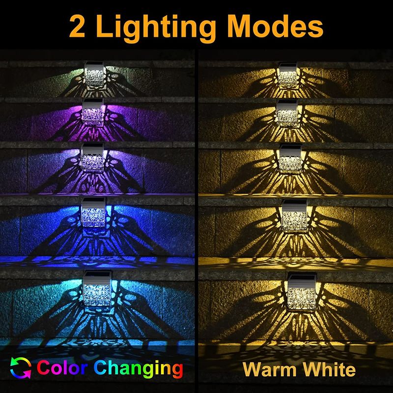 165g जलरोधक सौर डेक लाइट्स स्क्रू माउंट सौर डॉक लाइट आउटडोर प्रकाश व्यवस्था के लिए