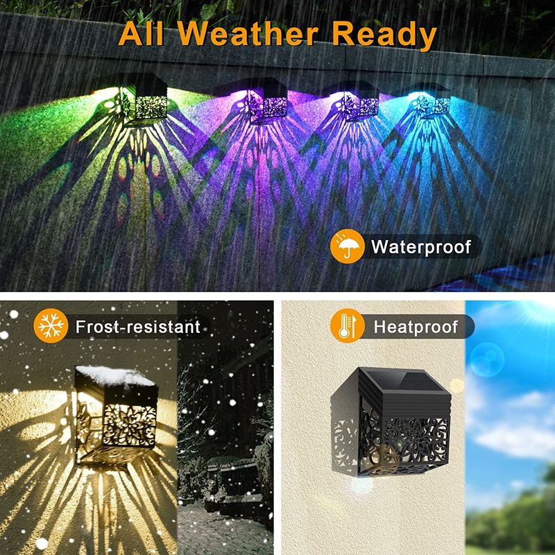 165g जलरोधक सौर डेक लाइट्स स्क्रू माउंट सौर डॉक लाइट आउटडोर प्रकाश व्यवस्था के लिए