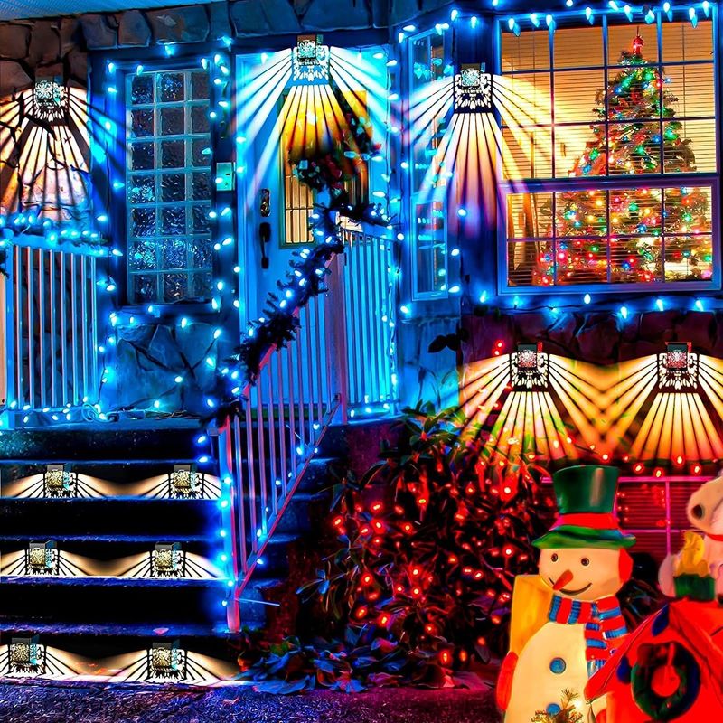 165g जलरोधक सौर डेक लाइट्स स्क्रू माउंट सौर डॉक लाइट आउटडोर प्रकाश व्यवस्था के लिए