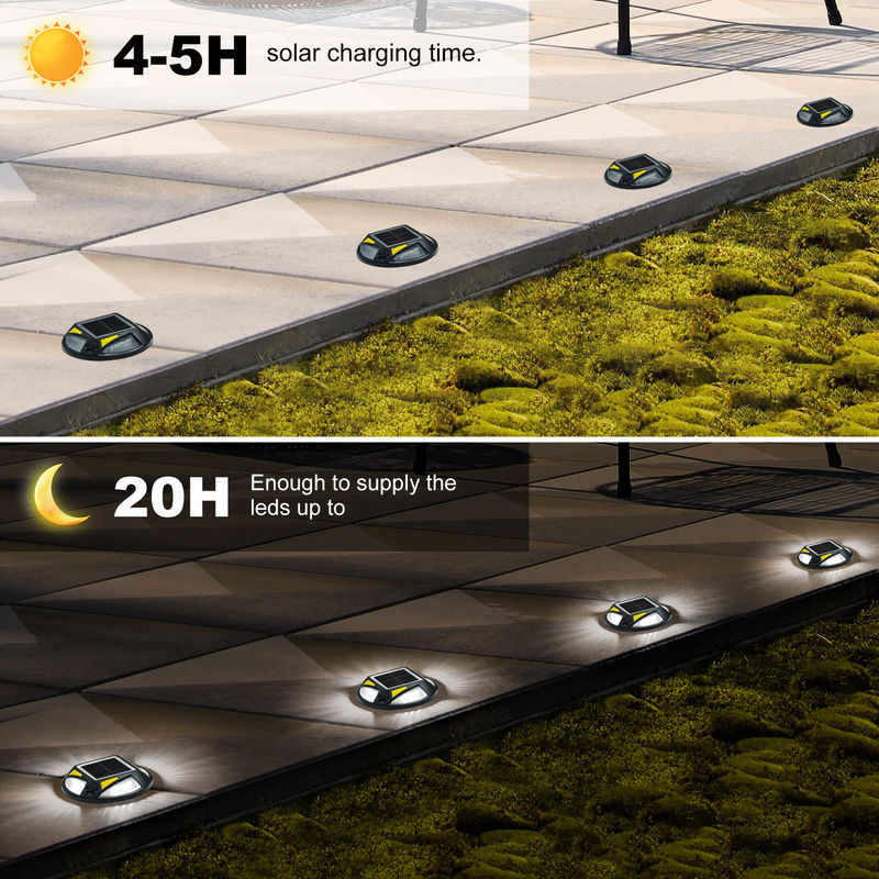 चमकदार सौर एलईडी डॉक लाइट के साथ पेंच स्थापना एल्यूमीनियम पीसी 20 लुमेन