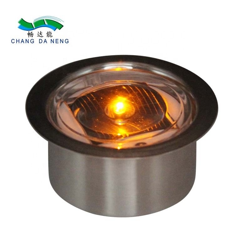 बाह्य सौर डेक लाइट 2V वोल्टेज 65*35 MM उद्यान प्रकाश व्यवस्था के लिए
