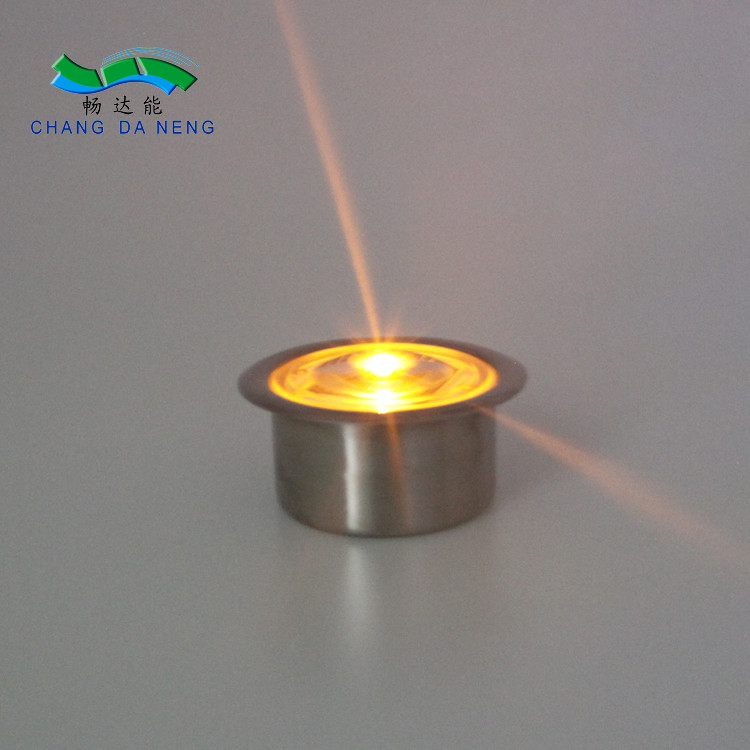 बाह्य सौर डेक लाइट 2V वोल्टेज 65*35 MM उद्यान प्रकाश व्यवस्था के लिए