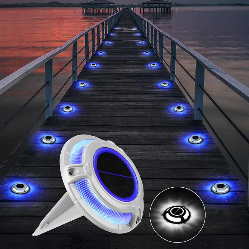 2V एलईडी सौर डॉक लाइट एल्यूमीनियम पीसी पेंच घुड़सवार असर 3t 115 * 22.5 मिमी