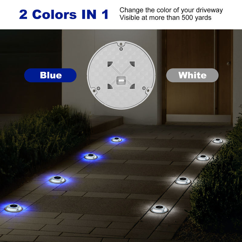 2V एलईडी सौर डॉक लाइट एल्यूमीनियम पीसी पेंच घुड़सवार असर 3t 115 * 22.5 मिमी