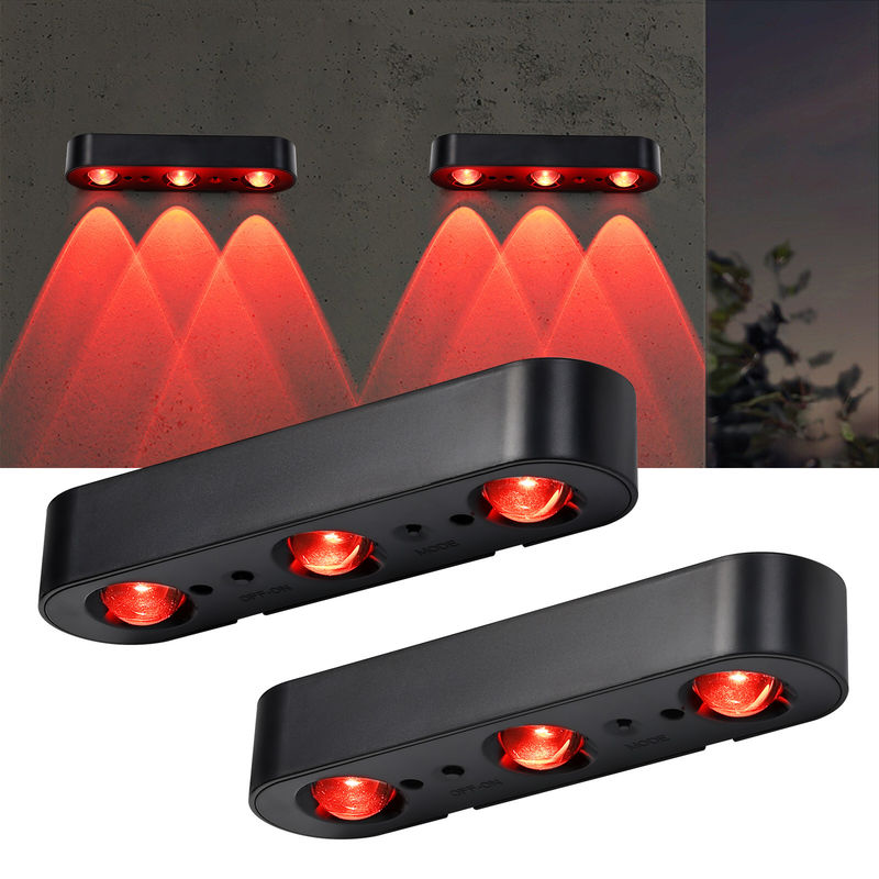 निरंतर उज्ज्वल और आरजीबी श्वसन मोड एलईडी आउटडोर सौर दीवार प्रकाश IP65 जलरोधक