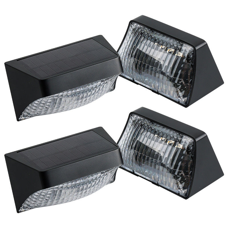 चमकदार और रंगीन तृतीयक लिथियम बैटरी सौर दीवार प्रकाश ABS शरीर टिकाऊ एबीए पीसी खोल के साथ