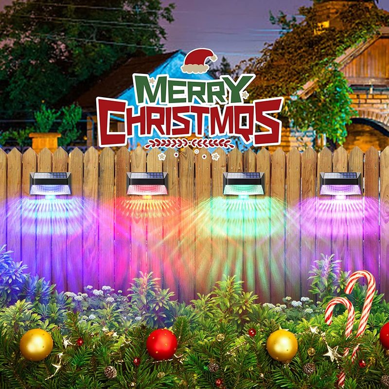 चमकदार और रंगीन तृतीयक लिथियम बैटरी सौर दीवार प्रकाश ABS शरीर टिकाऊ एबीए पीसी खोल के साथ