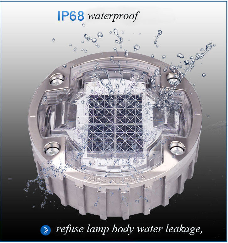 एल्यूमीनियम मिश्र धातु एलईडी लाइट रिचार्जेबल बैटरी 1.2V/600mAh MSDS के साथ सौर सड़क स्टड