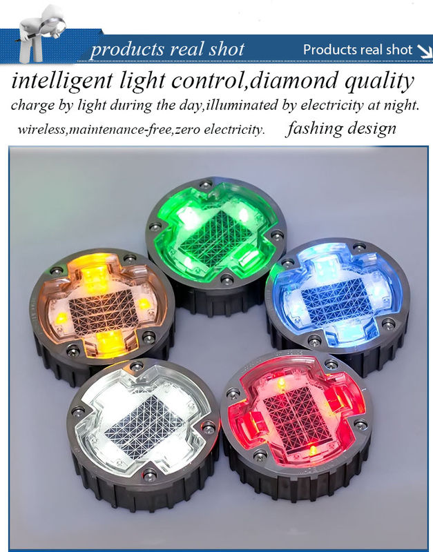 एल्यूमीनियम मिश्र धातु एलईडी लाइट रिचार्जेबल बैटरी 1.2V/600mAh MSDS के साथ सौर सड़क स्टड