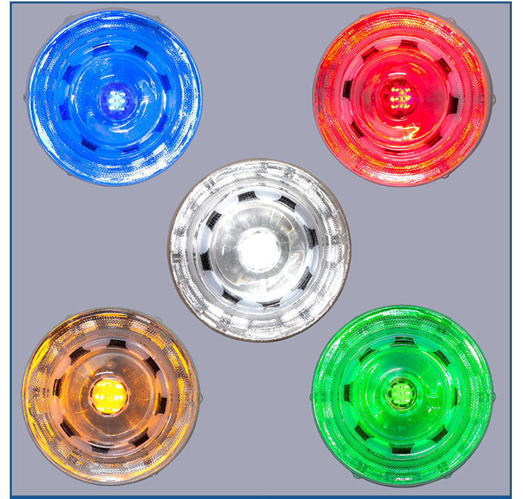 360 डिग्री टेम्पर्ड ग्लास रोड स्टड सौर ऊर्जा संचालित एलईडी रोड स्टड रोडवे चेतावनी फुटपाथ रोड स्टड