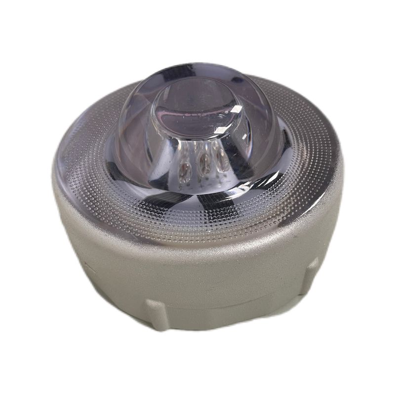 360 डिग्री टेम्पर्ड ग्लास रोड स्टड सौर ऊर्जा संचालित एलईडी रोड स्टड रोडवे चेतावनी फुटपाथ रोड स्टड