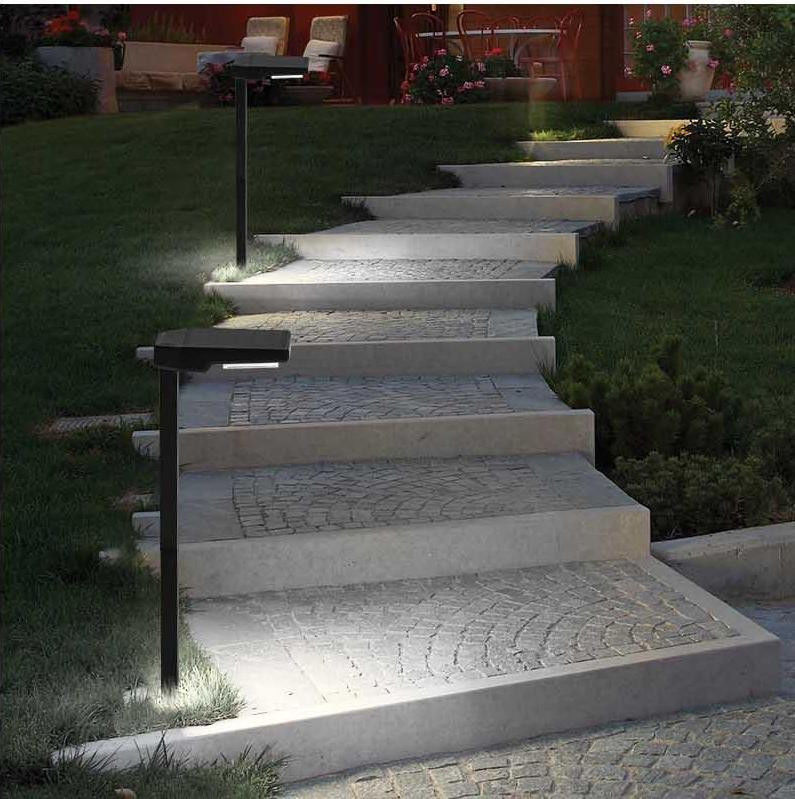 सौर ऊर्जा संचालित एलईडी स्टिक लाइट्स ऑटो ऑन/ऑफ के साथ 6 पीसी एलईडी आईपी 65 वाटरप्रूफ