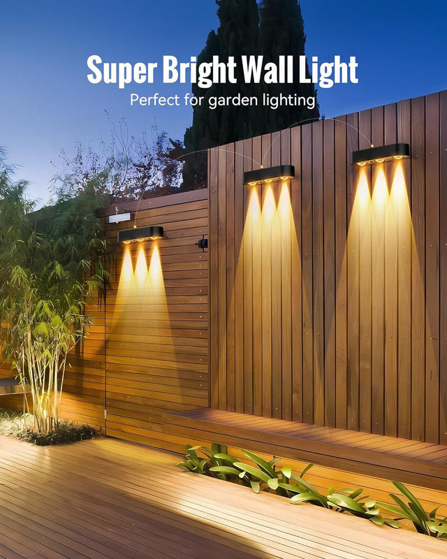 20 घंटे कार्य समय और IP68 वाटरप्रूफ रेटिंग के साथ वॉल माउंट सोलर डेक लाइट