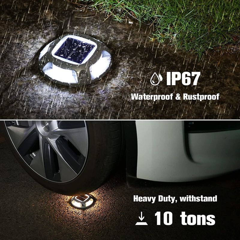 एल्यूमीनियम मिश्र धातु पीसी आवास 2V सौर सड़क स्टड लंबे जीवनकाल और विस्तारित कार्य समय के लिए