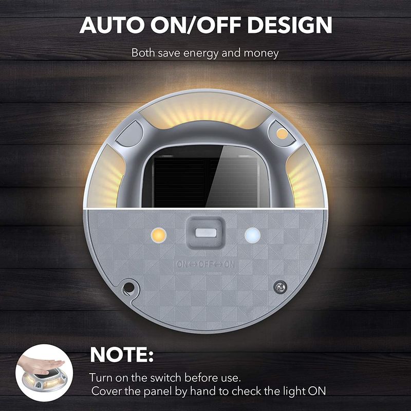 246g सोलर डॉक लाइट्स ड्राइववे डेक लाइट्स गार्डन पथवे यार्ड एलईडी एल्यूमीनियम डॉक लाइटिंग