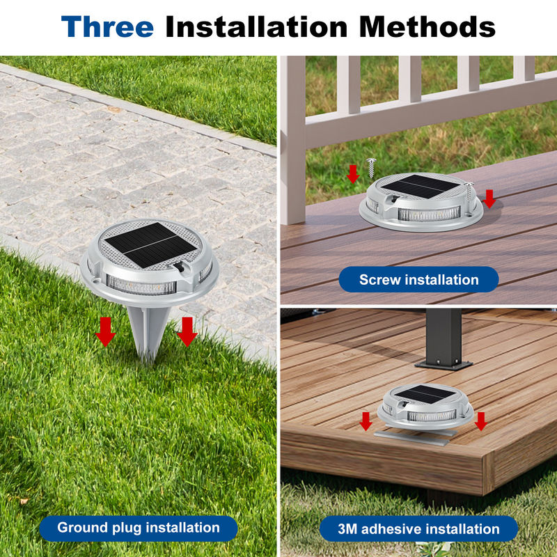 एल्यूमीनियम मिश्र धातु पीसी सामग्री और पर्यावरण के अनुकूल डिजाइन के साथ सुरक्षा के लिए IP68 जलरोधक सौर ऊर्जा संचालित सड़क मार्कर