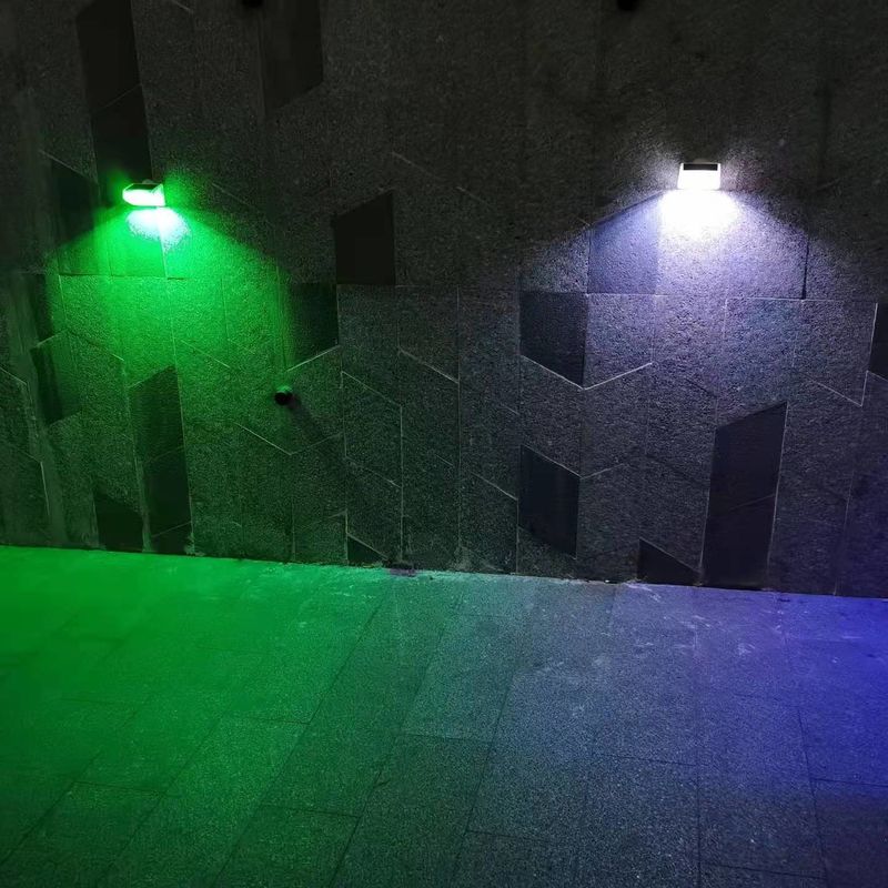 मोनोक्रिस्टलाइन 3.7 वी सौर बाड़ सजावट के लिए रंगीन रोशनी नमीरोधी एलईडी: