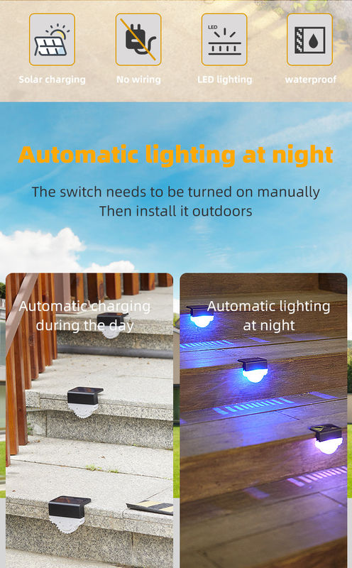 बाहरी मोनोक्रिस्टलाइन के लिए मिनी सौर ऊर्जा संचालित बाड़ एलईडी लाइट नी एमएच आईपी 65 निविड़ अंधकार;