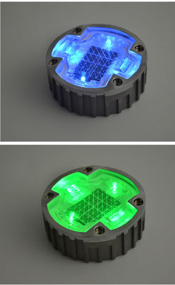 एल्युमिनियम फ्लैशिंग सोलर पावर्ड लैंडस्केप लाइट्स रिफ्लेक्टिव रोड स्टड