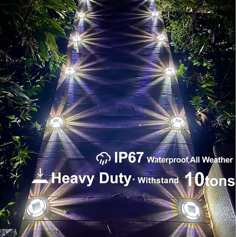 7.1 X 5.3 X 4.3 इंच सोलर डॉक लाइट स्क्रू स्थापना 2 साल की वारंटी