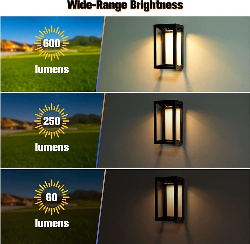 उद्यान के लिए बाहरी सौर दीवार दीपक घर, गैरेज, सामने, बरामदे के लिए सौर बाहरी दीवार रोशनी