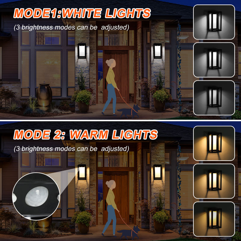 उद्यान के लिए बाहरी सौर दीवार दीपक घर, गैरेज, सामने, बरामदे के लिए सौर बाहरी दीवार रोशनी