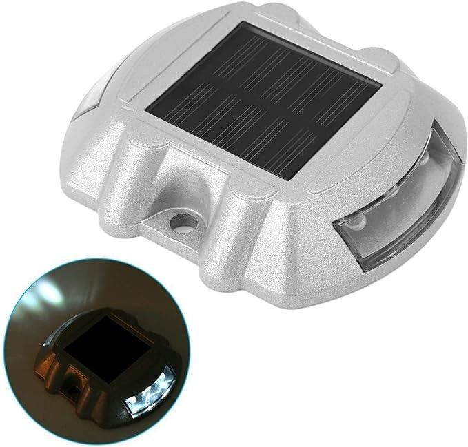 चिपकने वाला या पेंच माउंट एलईडी के साथ सौर सड़क परावर्तक Qty 2PCS प्रति पक्ष -20°C से 70°C