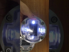 सोलर कैट गार्डन आभूषण आइज़ रोड स्टड्स 1200mah डेक रेल लाइट्स आउटडोर के लिए